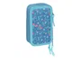 Safta Plumier Escolar Triple Cremallera 37 Piezas, Colección Frozen, 195x125x55 mm