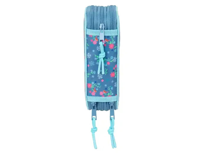 Safta Plumier Escolar Triple Cremallera 37 Piezas, Colección Frozen, 195x125x55 mm