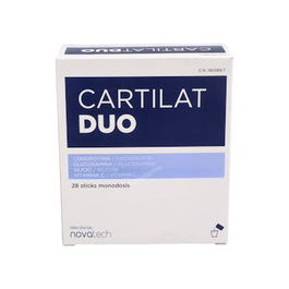 NOVATECH Cartilat Duo 28Sticks Complemento Alimenticio para el Mantenimiento de Articulaciones con Glucosamina, Condroitina y Vitamina C