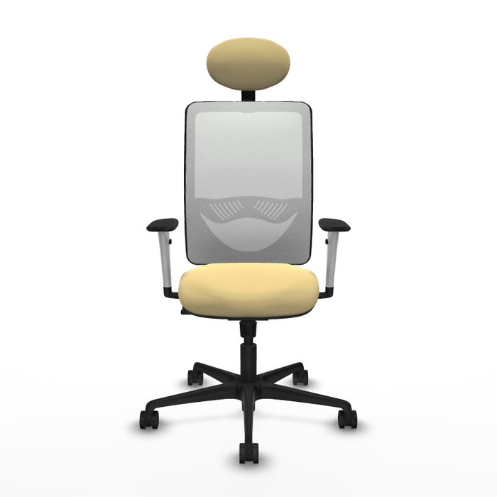 PIQUERAS Y CRESPO Silla de oficina Zulema con Mecanismo Sincro, Crema y Blanco PIQUERAS Y CRESPO Silla de oficina Zulema con Mecanismo Sincro, Crema y Blanco