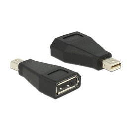 DELOCK 65238 Adaptador DP mini-St a DP-Bu Negro