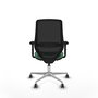 PIQUERAS Y CRESPO Silla de oficina Mardos con mecanismo Sincro/Traslack Verde esmeralda y Negro