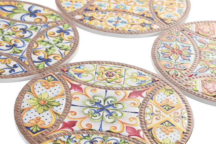 DKD Home Decor Salvamanteles Azulejos 20x20x0,7 Surtido DKD Home Decor Salvamanteles Azulejos 20x20x0,7 Surtido