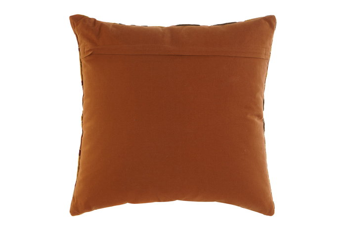 DKD Home Decor Geometric23 Cojin Multicolor de Algodon y Polyester con Bordado y Cremallera, 45 x 45 x 8 cm (2 Unidades)