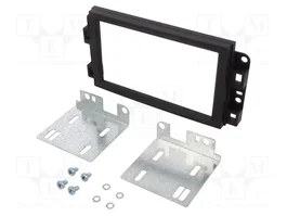 PER.PIC. Bastidor de montaje de radio 2 DIN Negro para Chevrolet