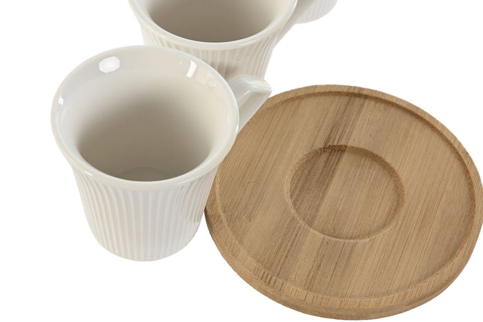 DKD Home Decor Tazas de Cafe de Porcelana Blanco Set de 6 Piezas 90ml Apto Microondas y Lavavajillas 6.5 x 6 x 8.5 cm DKD Home Decor Tazas de Cafe de Porcelana Blanco Set de 6 Piezas 90ml Apto Microondas y Lavavajillas 6.5 x 6 x 8.5 cm