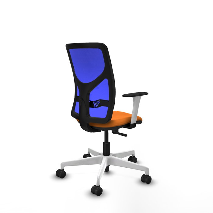 PIQUERAS Y CRESPO Silla de oficina Motilla Naranja y Azul PIQUERAS Y CRESPO Silla de oficina Motilla Naranja y Azul
