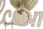 DKD Home Decor Marco Multifoto Cozy boho 22 Natural Multicolor Mdf Colgante 37 x 50 x 1.2 cm (6 Unidades)