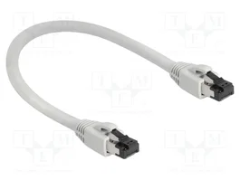 DeLOCK Cable Ethernet Cat 8.1 S/FTP 0,25 m RJ45 Gris