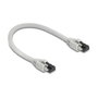 DeLOCK Cable de red Cat8.1 S/FTP 0,25 m Gris 40 Gbps