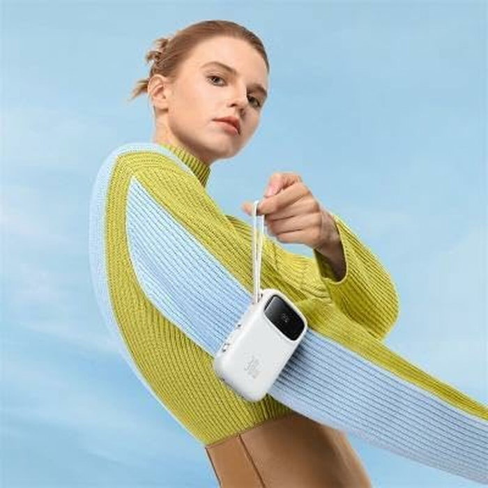 Baseus Qpow 2 Power Bank 10000 mAh 30W 2xUSB-C Blanco