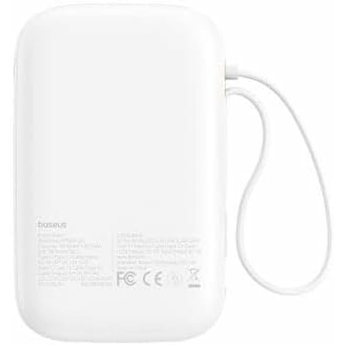 Baseus Qpow 2 Power Bank 10000 mAh 30W 2xUSB-C Blanco
