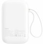 Baseus Qpow 2 Power Bank 10000 mAh 30W 2xUSB-C Blanco
