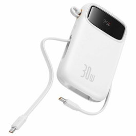 Baseus Qpow 2 Power Bank 10000 mAh 30W 2xUSB-C Blanco