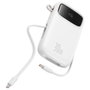 Baseus Qpow 2 Power Bank 10000 mAh 30W 2xUSB-C Blanco