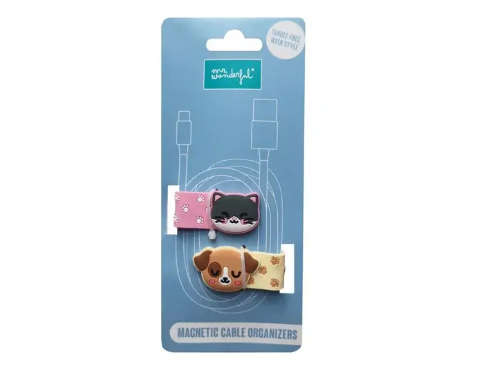 Mr. Wonderful Organizadores de Cable Pets Pack de 2 Unidades