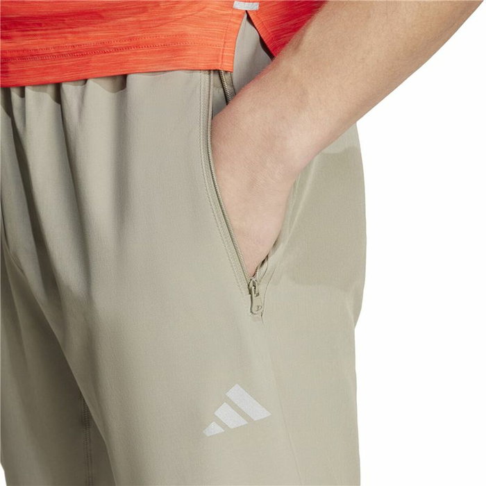 Pantalón Largo Deportivo Adidas Gym+ 3S Gris Hombre