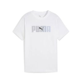 Camiseta de Manga Corta Infantil Puma Essentials Logo Lab B Blanco L