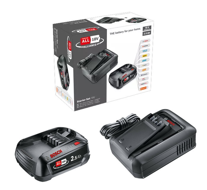 Bosch Starter-Set 18V con Batería 2,5 Ah y Cargador AL 18V-44