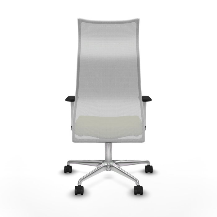 PIQUERAS Y CRESPO Sillón Albacete Verde oliva y Blanco con Mecanismo Sincro, Base de Aluminio y Brazos 1D