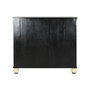 DKD Home Decor Cómoda Bone 23 Taracea Negro Marfil 51 x 99 x 111 cm