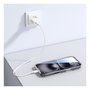 4smarts 541556 Premium 3 in 1 Set para Apple iPhone 17 con Bumper, Protector de Pantalla y Cargador Inalámbrico - Transparente y Blanco