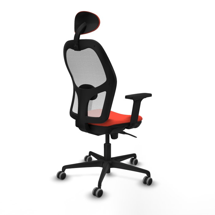 PIQUERAS Y CRESPO Silla de oficina Jorquera Naranja y Blanco