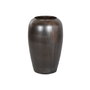 DKD Home Decor Ánfora de Cerámica Vidriada Marrón Oscuro 38x38x60 cm