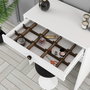 Hanah Home Mesa de Maquillaje Lizbon - Blanco, 70cm Ancho x 40cm Alto x 84.7cm Fondo