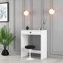 Hanah Home Mesa de Maquillaje Lizbon - Blanco, 70cm Ancho x 40cm Alto x 84.7cm Fondo