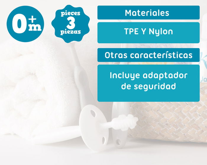 KioKids Set De Higiene Bucal Para Bebé Gris +0 Meses Colección Geogrey