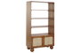 DKD Home Decor Estanteria Basant ratan Marron Oscuro Natural Acacia Ratan 90 x 40 x 181 cm