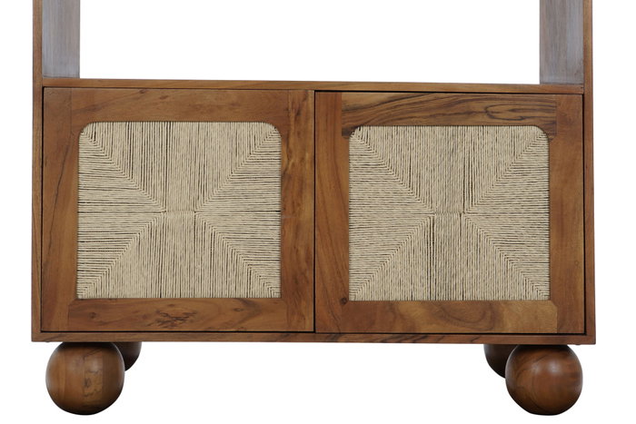 DKD Home Decor Estanteria Basant ratan Marron Oscuro Natural Acacia Ratan 90 x 40 x 181 cm DKD Home Decor Estanteria Basant ratan Marron Oscuro Natural Acacia Ratan 90 x 40 x 181 cm