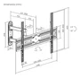 Aisens Soporte WT70TSLE-323 Giratorio, Inclinable y Nivelable para TV de 37-70 pulgadas