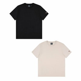 Camiseta de Manga Corta Hombre Champion Negro 2 Unidades