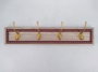 DKD Home Decor Perchero Shabby Rosa Natural 7.5 x 12 x 50 cm (4 Unidades)