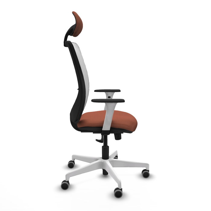 PIQUERAS Y CRESPO Silla de oficina Zulema Marrón y Blanco PIQUERAS Y CRESPO Silla de oficina Zulema Marrón y Blanco