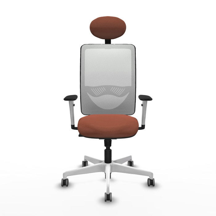 PIQUERAS Y CRESPO Silla de oficina Zulema Marrón y Blanco PIQUERAS Y CRESPO Silla de oficina Zulema Marrón y Blanco