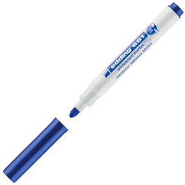 Edding Marcador Pizarra Blanca 661 Azul (Set de 10) - Tinta Borrable en Seco, Punta Redonda 1-2mm, Resistente a la Luz y Secado Rápido (Set de 10)