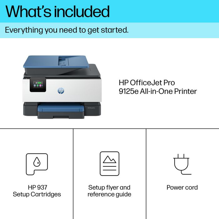HP OfficeJet Pro 9125e Multifunción Inyección de Tinta Color con Fax y Dúplex
