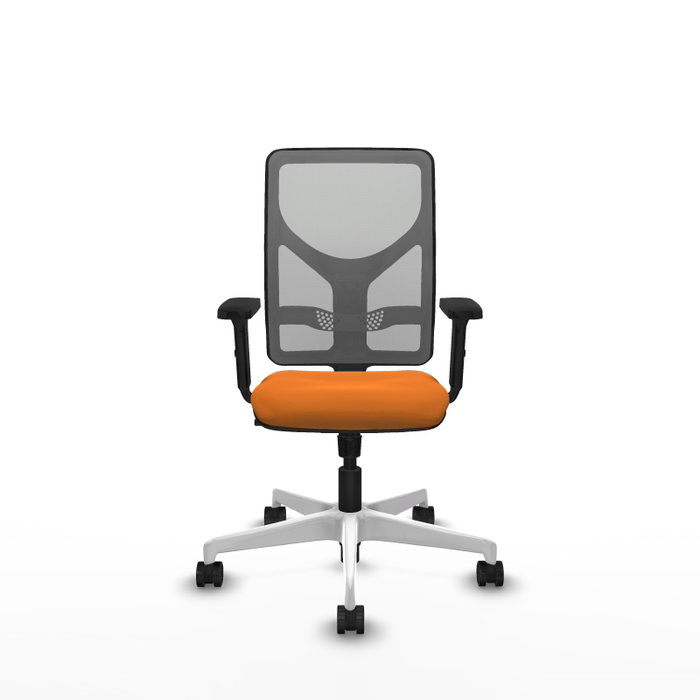 PIQUERAS Y CRESPO Silla de oficina Motilla Naranja y Gris PIQUERAS Y CRESPO Silla de oficina Motilla Naranja y Gris