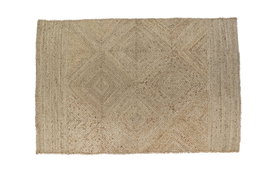 DKD Home Decor Alfombra Marron 180 x 120 cm Yute y Poliester