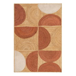 Alfombra Terracota Yute Decoración 200 X 290 cm