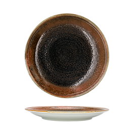 Summa Plato Llano MAGMA 25 cm Plato de Porcelana para Vajilla (Set de 6)