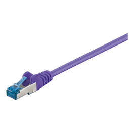 Goobay Cable de parcheo Cat6a S/FTP 1 m Violeta