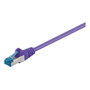 Goobay Cable de parcheo Cat6a S/FTP 1 m Violeta