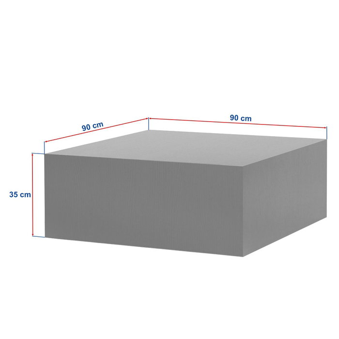 Hanah Home Prizma Mesa de Centro, Roble Zafiro (Sapphire Oak), 90x90x35 cm, MDF 18mm Hanah Home Prizma Mesa de Centro, Roble Zafiro (Sapphire Oak), 90x90x35 cm, MDF 18mm