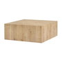 Hanah Home Prizma Mesa de Centro, Roble Zafiro (Sapphire Oak), 90x90x35 cm, MDF 18mm