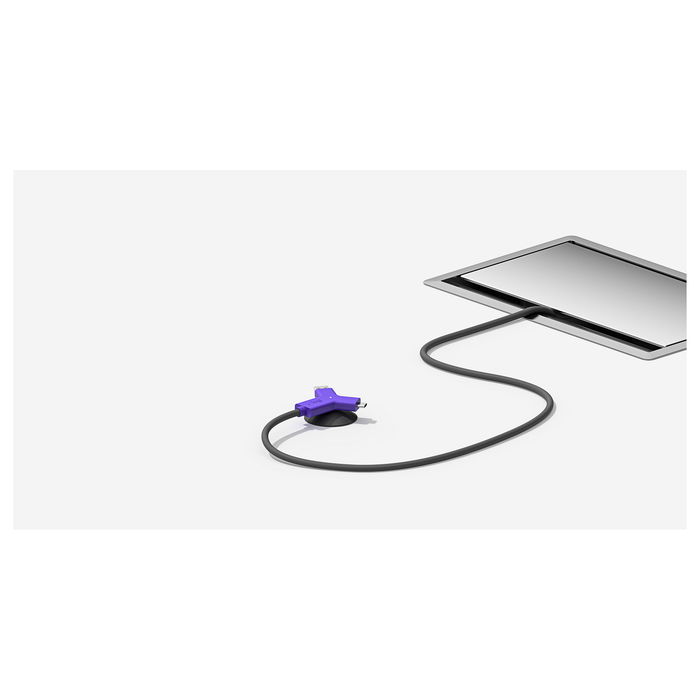 Logitech Swytch Hub - Hub USB-C con 2 Puertos HDMI 2.0, 3 USB 3.2 y 2 USB-C, Alimentación USB PD de 60W, Color Grafito, para Windows y macOS