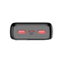 Leotec LEPOW20W22K Power Bank 20000 mAh 22.5W PD/QC 3.0 Batería Externa con Puertos USB-C (20W) + 2 USB-A (22.5W), Pantalla Digital y Carga Rápida - Negro